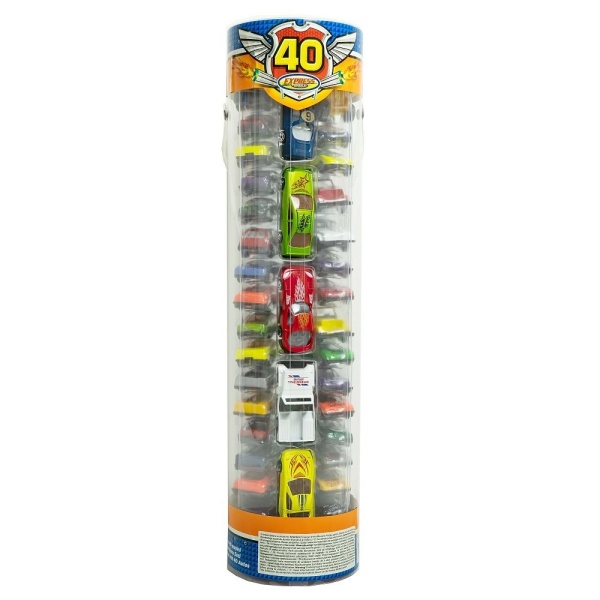 Set 40 Masinute In Tub De Plastic 1:64 Multicolor 33529761